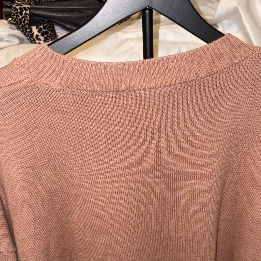 78&Sunny - Amour Brown and Red Women's Crew Neck Sweater - Picture 4 of 9